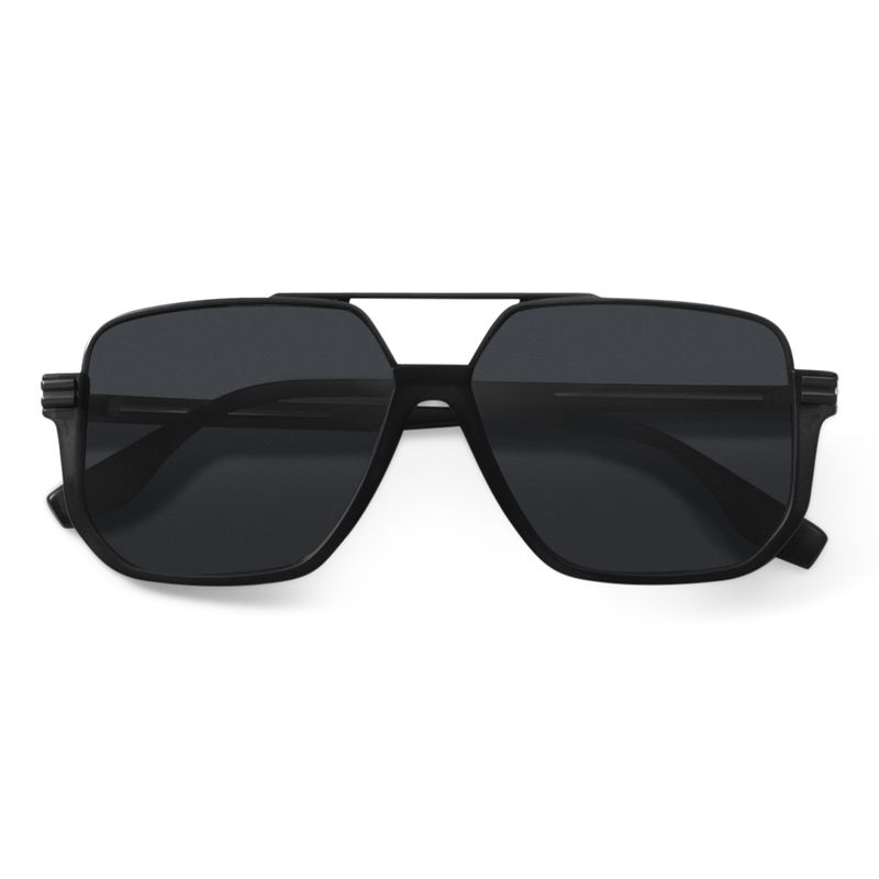 Oversized Black Aviator Sunglasses – Polarized UV400 Unisex Shades