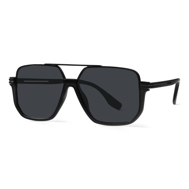 Oversized Black Aviator Sunglasses – Polarized UV400 Unisex Shades