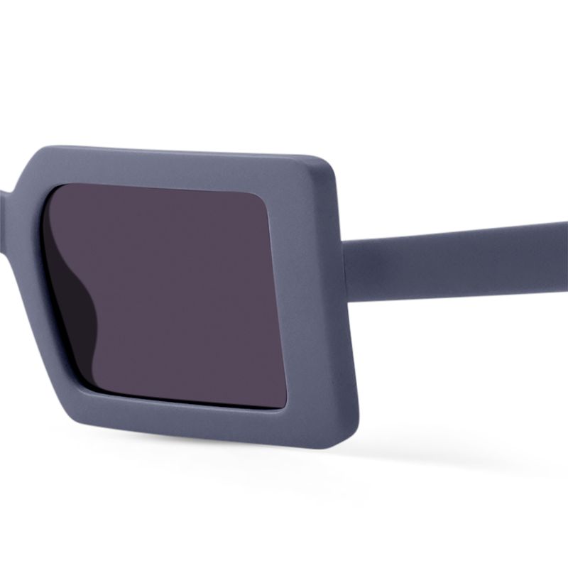 Matte Blue Rectangle Sunglasses – Retro Square UV400 Unisex Shades