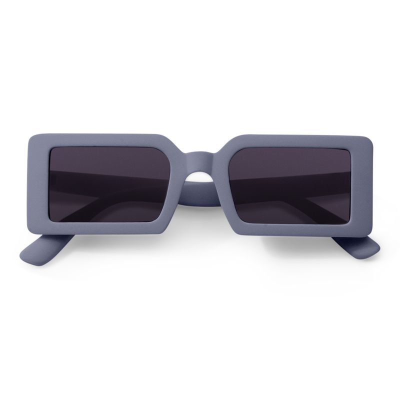 Matte Blue Rectangle Sunglasses – Retro Square UV400 Unisex Shades