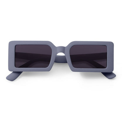 Matte Blue Rectangle Sunglasses – Retro Square UV400 Unisex Shades
