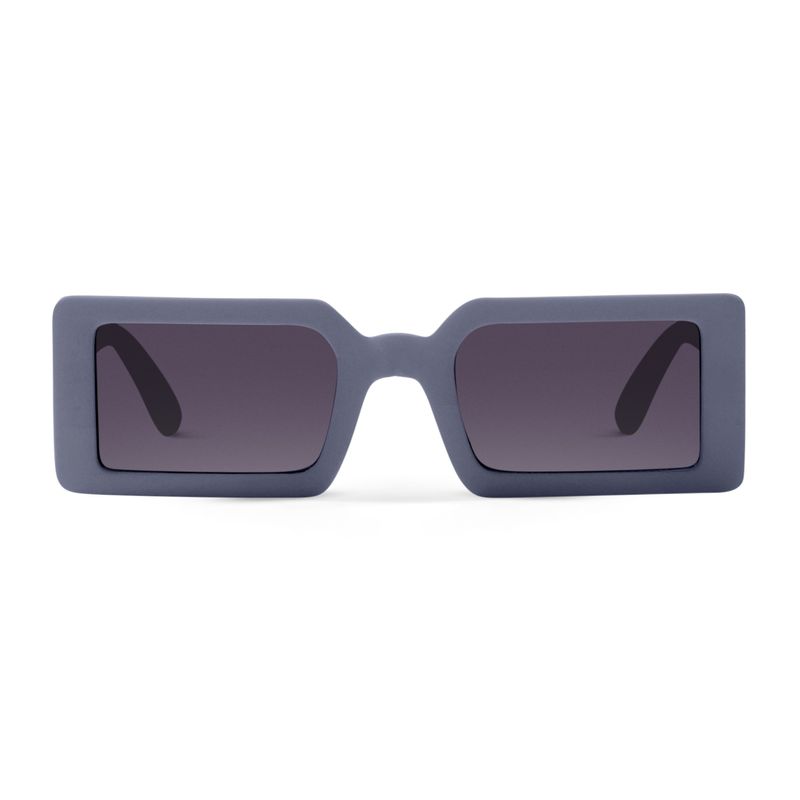 Matte Blue Rectangle Sunglasses – Retro Square UV400 Unisex Shades